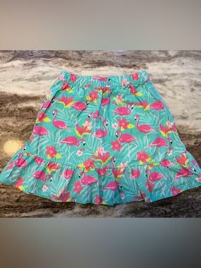Gymboree Girls Ruffle Skirt - NWOT- Flamingo Print - Size 8